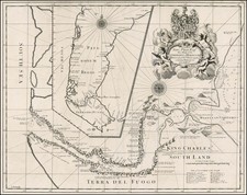 Polar Maps and South America Map By Sir John Narbrough