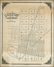 California Map By Los Angeles Lithographic Co.