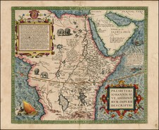 Africa, North Africa, East Africa and West Africa Map By Abraham Ortelius