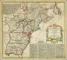 United States and Mid-Atlantic Map By Homann Heirs