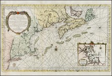 New England and Canada Map By Jacques Nicolas Bellin