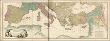 Ukraine, Balkans, Italy, Turkey, Mediterranean, Middle East, Turkey & Asia Minor, Balearic Islands and Greece Map By William Faden