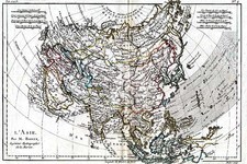 Asia and Asia Map By Rigobert Bonne