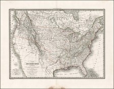 United States Map By Alexandre Emile Lapie