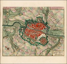 France Map By Johannes Covens  &  Cornelis Mortier