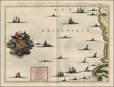 France Map By Johannes Covens  &  Cornelis Mortier