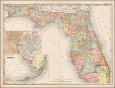 Florida Map By William Rand  &  Andrew McNally