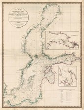 Russia, Baltic Countries, Scandinavia, Sweden and Finland Map By William Faden