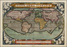 World and World Map By Abraham Ortelius