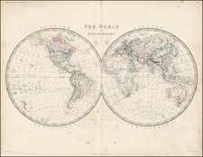 World and World Map By Archibald Fullarton & Co.