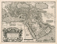 Turkey, Mediterranean, Middle East and Turkey & Asia Minor Map By Abraham Ortelius