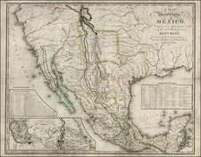 Texas, Plains, Southwest, Rocky Mountains, Mexico, Baja California and California Map By Henry Schenk Tanner