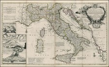 Italy and Balearic Islands Map By Herman Moll