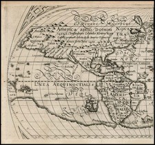 Western Hemisphere, North America, South America, Oceania and America Map By Ephraim Pagitt