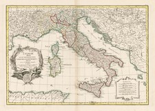 Italy, Mediterranean and Balearic Islands Map By Jean Janvier