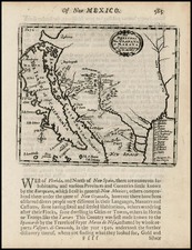 Texas, Southwest, Mexico and California Map By Robert Morden