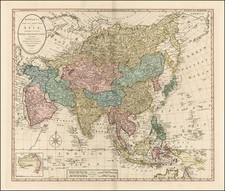 Asia and Asia Map By Carington Bowles  &  Jonathan Carver