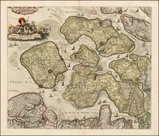Netherlands Map By Frederick De Wit