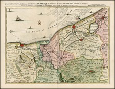 France Map By Johannes Covens  &  Cornelis Mortier