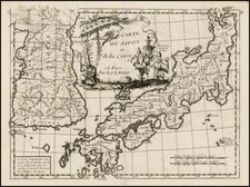 Japan and Korea Map By George Louis Le Rouge