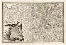 Czech Republic & Slovakia and Germany Map By Jean Lattré