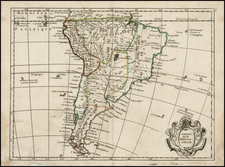 South America Map By George Louis Le Rouge