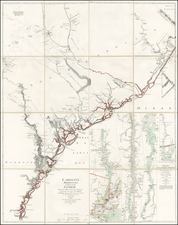 Southeast and South Carolina Map By Georges Louis Le Rouge / William Gerard De Brahm