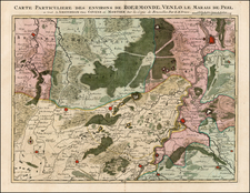 Netherlands Map By Johannes Covens  &  Cornelis Mortier