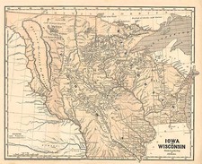 Midwest and Plains Map By Sidney Morse  &  Samuel Breese