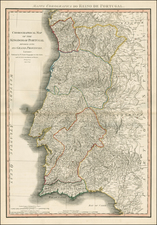 Portugal Map By William Faden