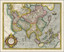 Asia and Asia Map By Gerhard Mercator
