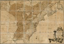 United States, New England, Mid-Atlantic, Southeast, Midwest and North America Map By John Mitchell