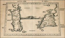 Italy and Balearic Islands Map By Martin Waldseemüller