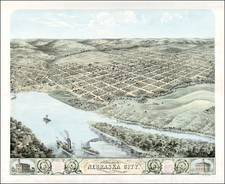 Louisville, Kentucky, 1876 Fleece Blanket by Albert Ruger - Pixels