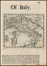 Italy and Balearic Islands Map By Robert Morden