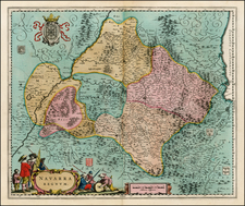 Spain Map By Willem Janszoon Blaeu