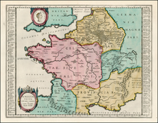 France Map By Willem Janszoon Blaeu