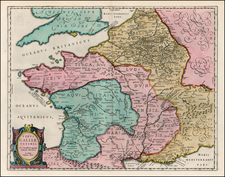 France Map By Willem Janszoon Blaeu