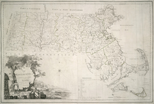 New England and Massachusetts Map By Osgood Carleton