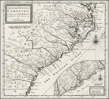 Southeast Map By Herman Moll