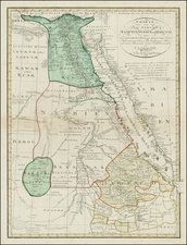 Egypt and North Africa Map By Franz Ludwig Gussefeld