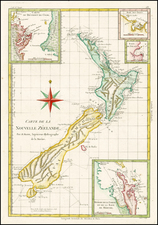 New Zealand Map By Rigobert Bonne