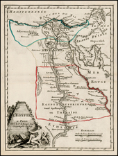 Egypt Map By George Louis Le Rouge