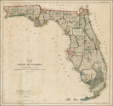 Florida Map By U.S. General Land Office