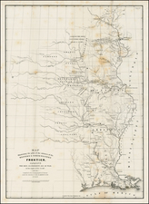 South, Midwest and Plains Map By Washington Hood / United States GPO