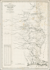 South, Midwest and Plains Map By Washington Hood / United States GPO