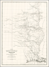 South, Midwest and Plains Map By Washington Hood / United States GPO