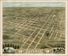 South and Plains Map By Albert Ruger