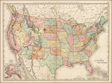 United States Map By Rand McNally & Company