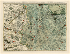 France Map By Johannes Covens  &  Cornelis Mortier